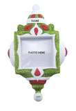 RED AND GREEN GLITTER PICTURE FRAME ORNAMENT, My Personalized Ornaments
