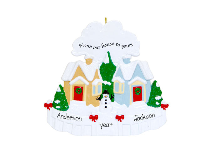 From our House to Yours~Personalized Christmas Ornament