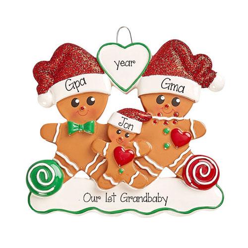 PROUD NEW GRANDPARENTS~Personalized Christmas Ornament