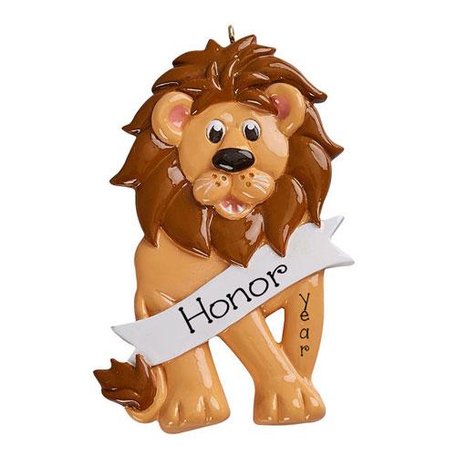 Roarrrring LION~Personalized Christmas Ornament