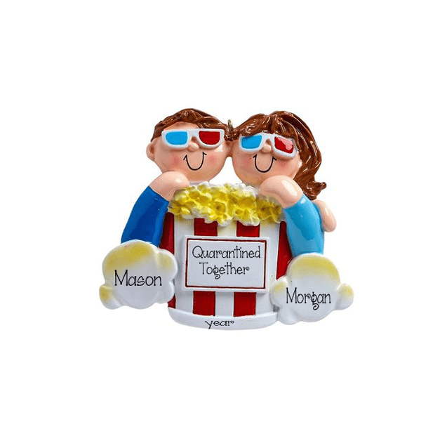 MOVIE DATE NIGHT~Personalized Christmas Ornament