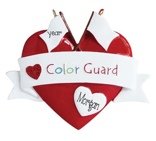COLOR GUARD~Personalized Christmas Ornament