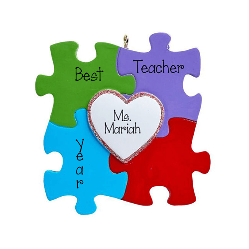 Special Education Teacher-Autism~Personalized Christmas Ornament