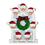 Family of 7-around an Arched window~Personalized Christmas Ornament - My Personalized Ornaments