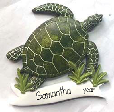 SEA TURTLE-Personalized Christmas Ornament