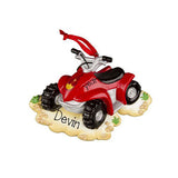 red 4 wheeler ornament / My Personalized Ornaments