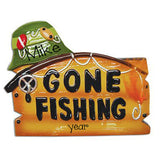 gone fishing with hat / MY PERSONALIZED ORNAMENTS