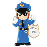 FEMALE POLICE OFFICER / MY PERSONALIZED ORNAMENT