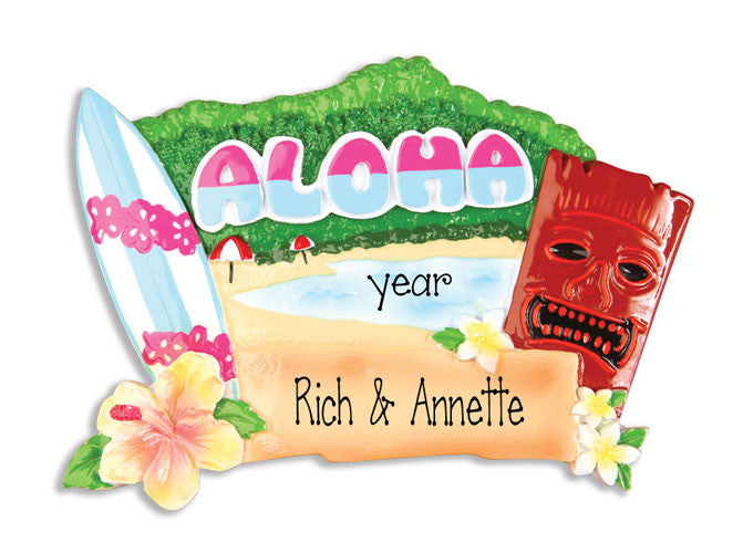 HAWAII - Personalized Christmas Ornament
