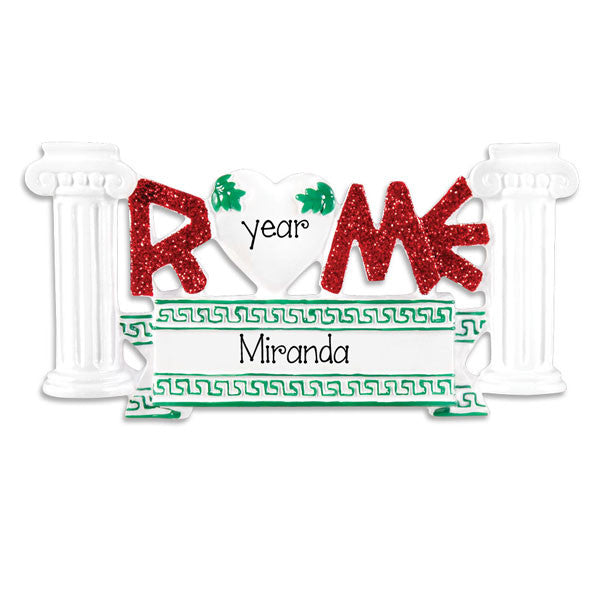 ROME~Personalized Christmas Ornament