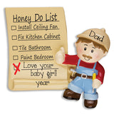Honey do list / handyman/ dad ornament/ my personlized ornaments