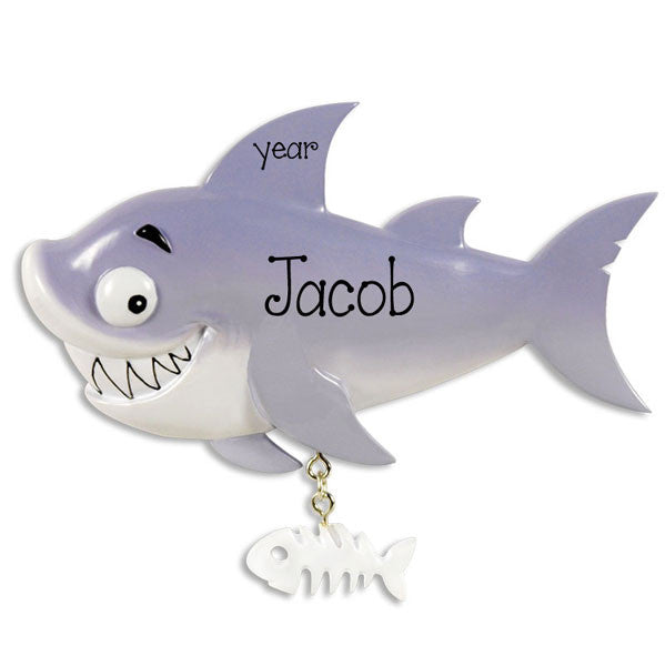SHARK~Personalized Christmas Ornament