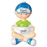 BOY WITH IPAD/MY PERSONALIZED ORNAMENT