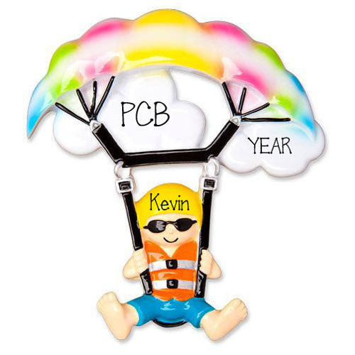 PARASAILING~Personalized Christmas Ornament