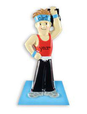 Male CROSSFIT / BODY BUILDER - Personalized  Ornament