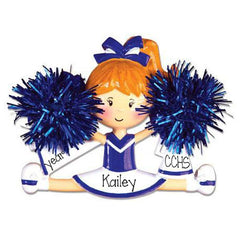 BLUE CHEER WITH POM POMS / MY PERSONALIZED ORNAMENTS