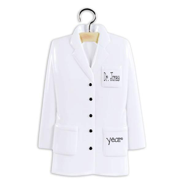 LAB COAT / Personalized Ornament