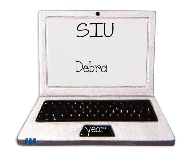 COLLEGE / HIGH SCHOOL LAPTOP - Personalized Christmas Ornament