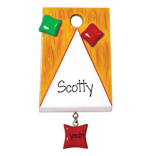 CORN HOLE BAG GAME - Personalized Ornament