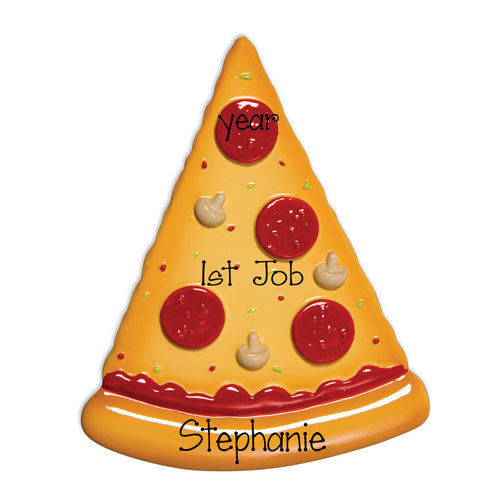 PIZZA / FIRST JOB - Personalized Ornament