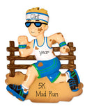Male Mud Runner-personalized ornament