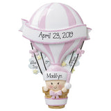 Hot Air balloon Girl-Personalized Ornament