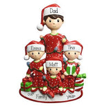 Single Dad with 3 Kids-Personalized Ornaments