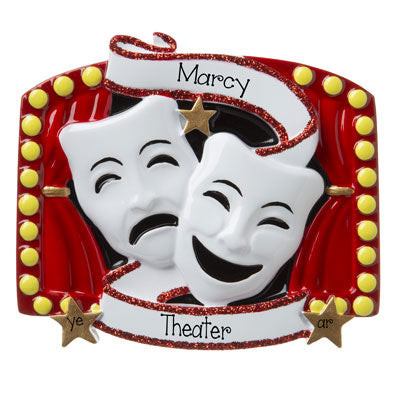 Drama/Theater~ Personalized Christmas Ornament