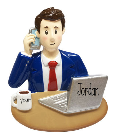 Male Banker-Assistant-Office Manager-personalized ornament
