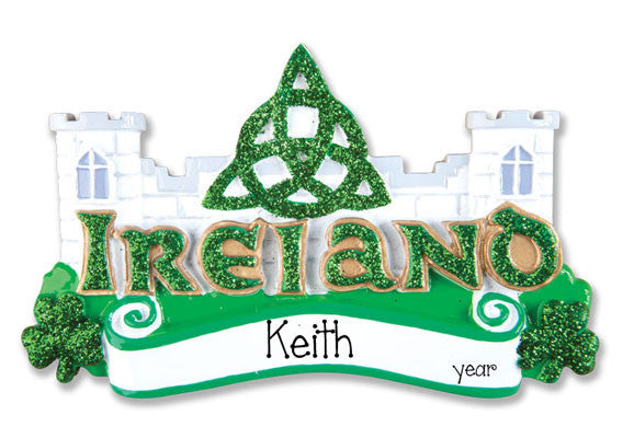 IRELAND - Personalized Christmas Ornament