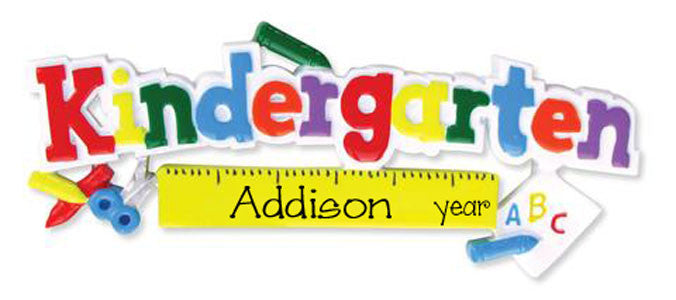 KINDERGARTEN -  Personalized Ornament