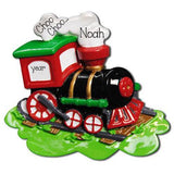 BLACK CHOO CHOO TRAIN / MY PERSONALIZED ORNAMENT