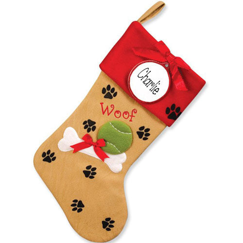 Dog Personalized Christmas Stocking