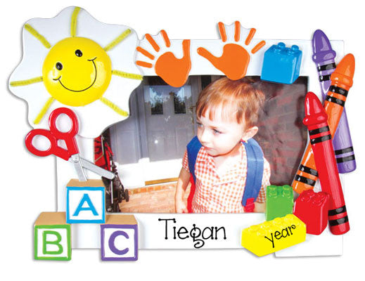 PRE-K / KINDERGARTEN PHOTO FRAME - Personalized Christmas Ornament