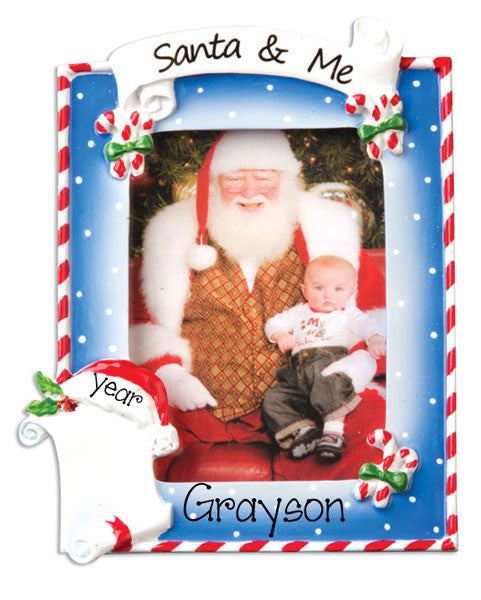 SANTA & ME PHOTO FRAME - Ornament