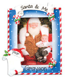 SANTA AND ME PHOTO FRAME / MY PERSONALIZED ORNAMENT
