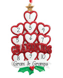GRANDKIDS WITH 10 HEARTS, MY PERSONALIZED ORNAMENTS