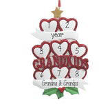 GRANDKIDS WITH 8 HEARTS, MY PERSONALIZED ORNAMENTS