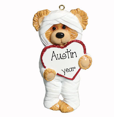 Personalized "BROKEN BEAR" Ornament