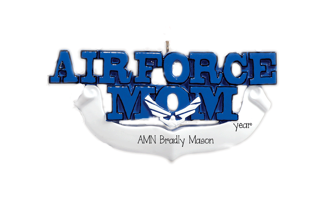 Air Force Mom ~ Personalized christmas Ornament