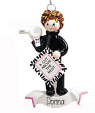 HAIRDRESSER, BLOW DRYER, HAIR STYLIST, A CUT ABOVE THE REST, MY PERSONALIZED ORNAMENT