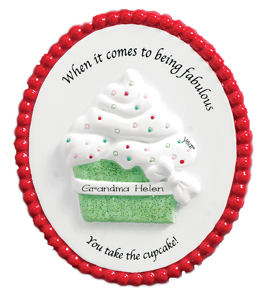 You Take The Cupcake-Personalized Christmas Ornament