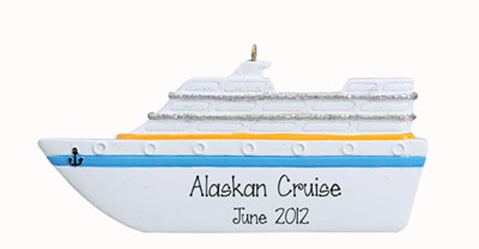 Cruise Boat~Personalized Christmas Ornament