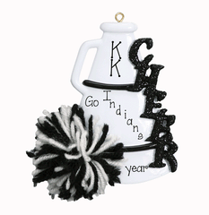 Black Cheer Megaphone My Personalized Ornaments