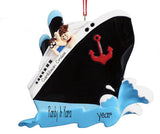 Couples cruise ship ORNAMENT / MY PERSONALIZED ORNAMENTS