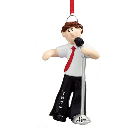 MALE SINGER / KARAOKE - Personalized Ornament