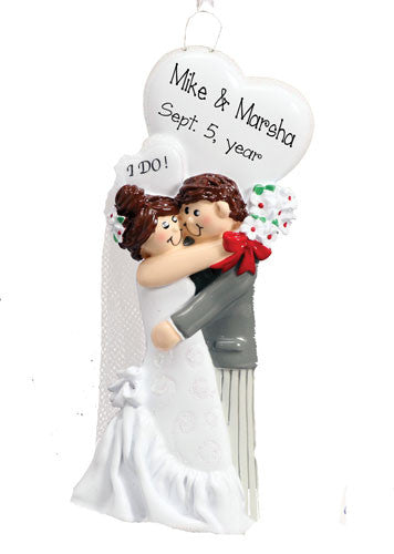 WEDDING "I DO" ~Personalized Christmas Ornament