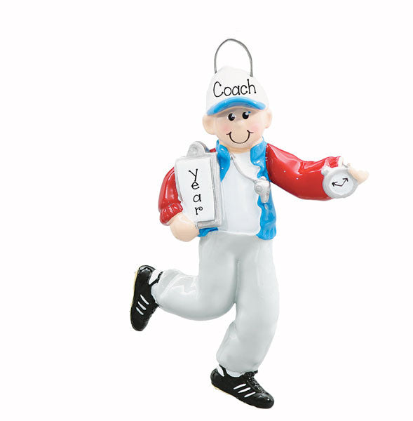 Male COACH~Personalized Christmas Ornament