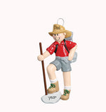 MALE HIKING ORNAMENT FOR DAD / MY PERSONALIZED ORNAMENTS