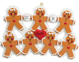Family of 7 GINGERBREAD ORNAMENT / my personalized ornament